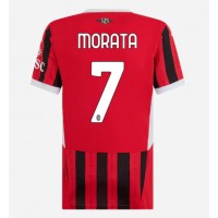 AC Milan Alvaro Morata #7 Hjemmedrakt Dame 2024-25 Kortermet